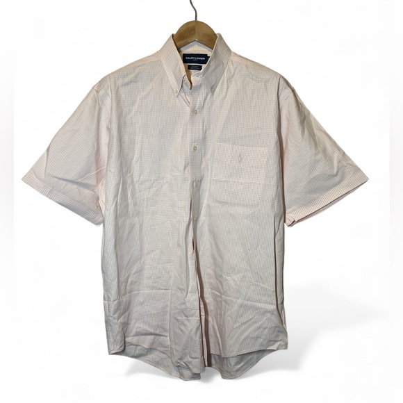 Ralph Lauren Golf Other - Ralph Lauren Golf Tilden 100% Cotton Pink Gingham Pink Pony Oxford Large